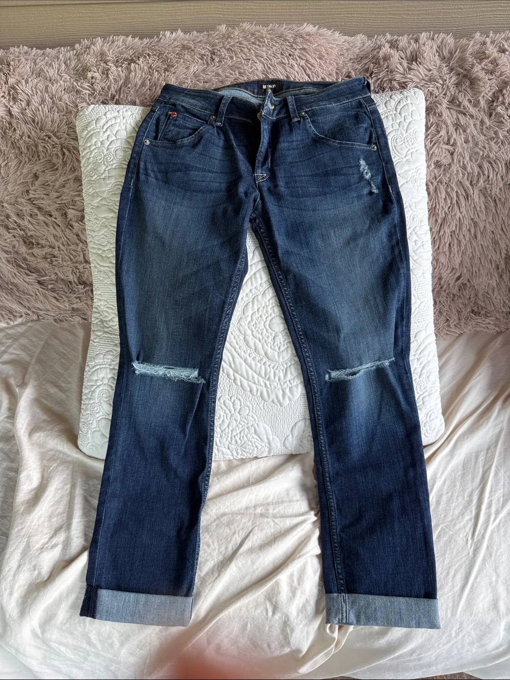 Hudson Jeans Women’s Dark Blue High-Rise Stretch Jeans